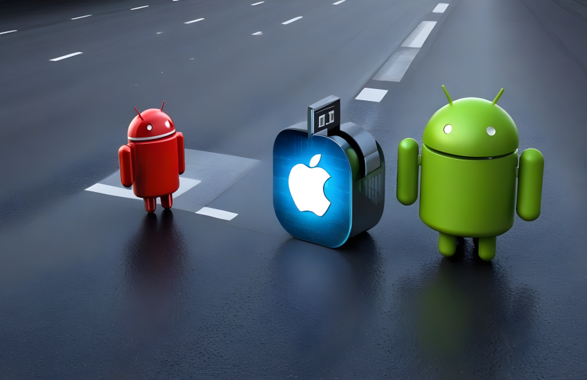 race between iPhone and android